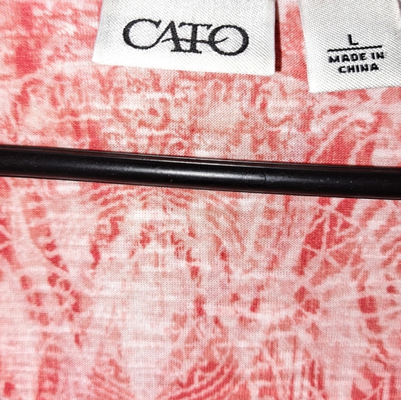 Cato Salmon/White Short Sleeve, L - Picture 2 of 4